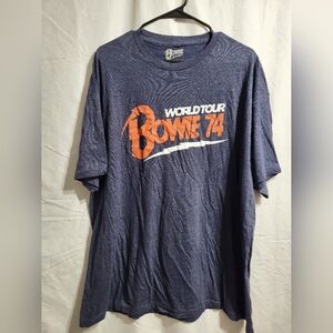 Bowie World Tour 74 Graphic Tee, Size 3XL